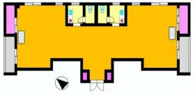 王子台ミハラビルの基準階図面