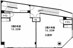 第1木屋ビルの基準階図面