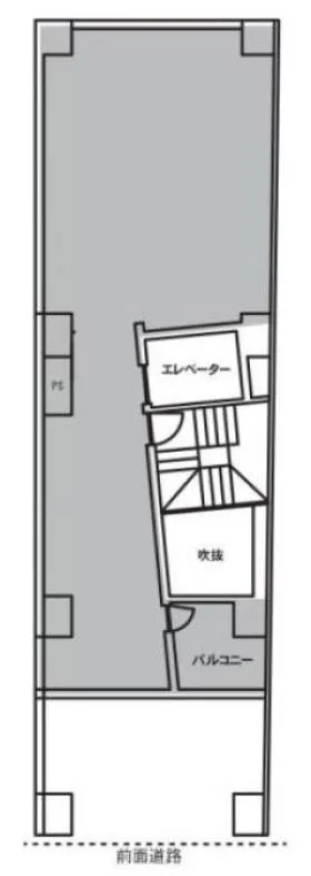 SK麻布十番ビルの基準階図面