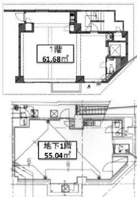 プリンセスコート東麻布ビルの基準階図面
