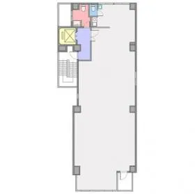 第2亀谷ビルの基準階図面