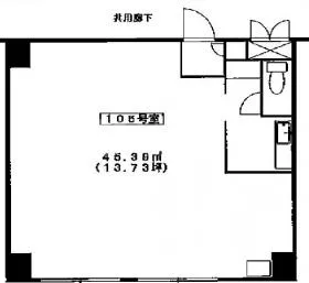 赤坂七番館の基準階図面