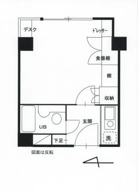 ラフィーネ早稲田ビルの基準階図面