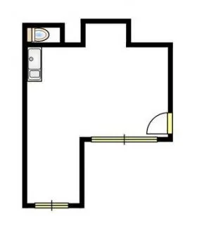 クレセントムーン四谷ビルの基準階図面