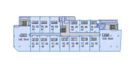 セントラルビルの基準階図面