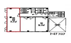 舞鶴パークビルの基準階図面