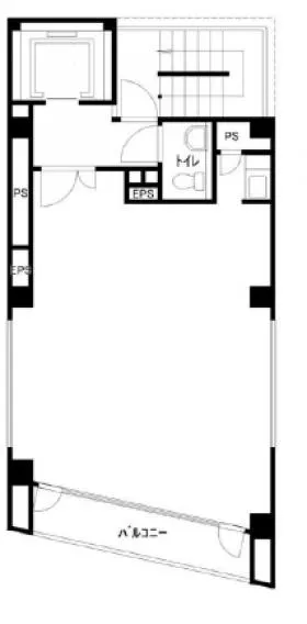 KH BLDGビルの基準階図面