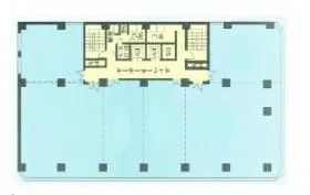 博多駅前第1ビルの基準階図面