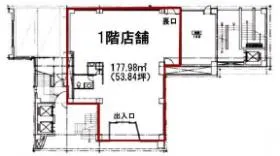 銀座能楽堂ビルの基準階図面