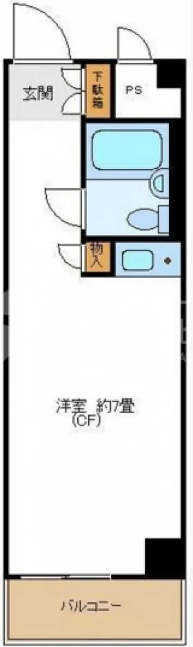 ベルバン赤坂ビルの基準階図面