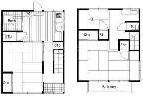 H house(エイチハウス)の基準階図面