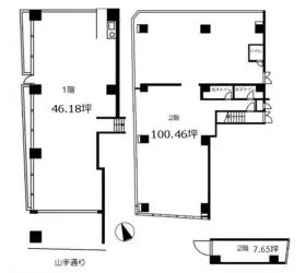 タキゲンビルの基準階図面