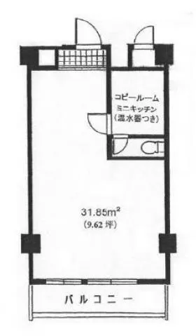 赤坂檜町レジデンスの基準階図面