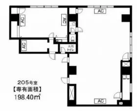 シャンボール互恵ビルの基準階図面