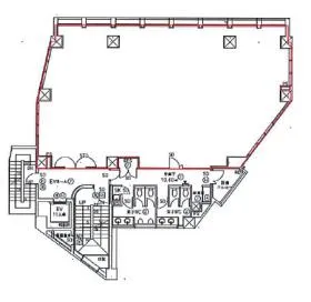 KYONI BLDGの基準階図面
