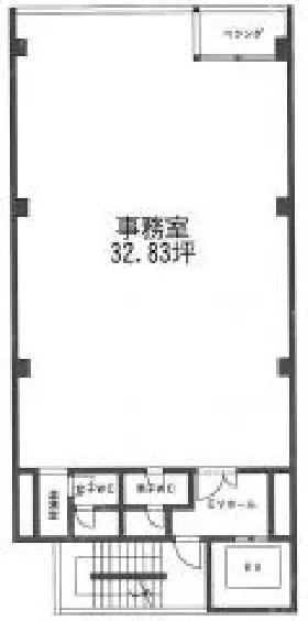 FORA(旧:クレグラン新橋Ⅱビルの基準階図面