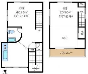 森長ビルの基準階図面