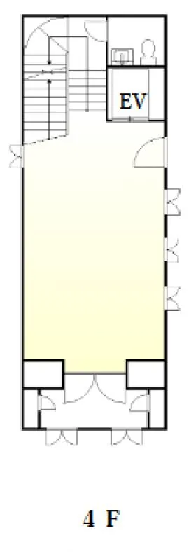 (仮称)ハレルヤ一番町ビルの基準階図面