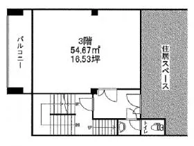 ヤナカビルの基準階図面