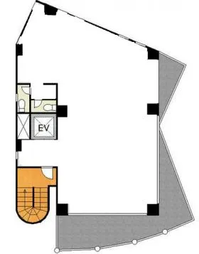 ABC MAMIESビルの基準階図面