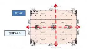 春日部物流センターの基準階図面