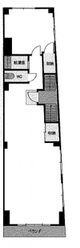 山形屋ビルの基準階図面