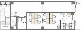 WORK BASE Nihombashi(旧STH BUILDING)ビルの基準階図面