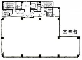 新橋スクエアビルの基準階図面