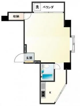 シルバープラザビルの基準階図面