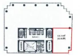 大阪本町西第1ビルの基準階図面