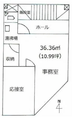 港新ビルの基準階図面