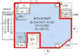 不二ビルディング新橋の基準階図面