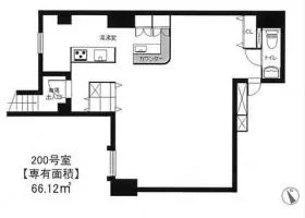パレステュディオ芝大門ビルの基準階図面