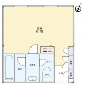 シャトレーイン東京・笹塚ビルの基準階図面
