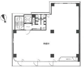 新橋森ビルの基準階図面