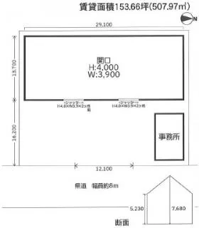 埼玉第28倉庫の基準階図面