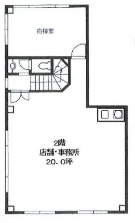 TK柳橋ビルの基準階図面