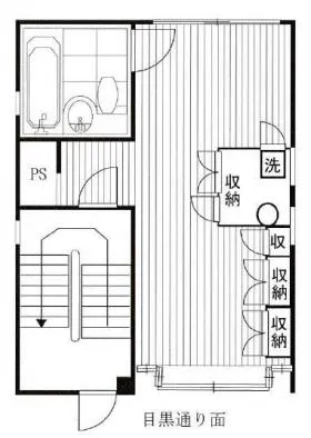 朝穂ビルの基準階図面
