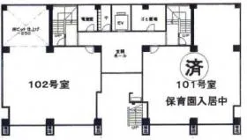 アーベイン相模ビルの基準階図面