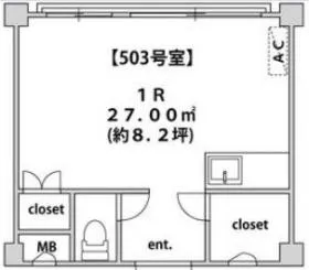 寿美ビルの基準階図面