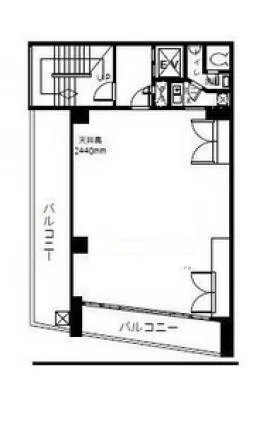 上野不二ビルの基準階図面