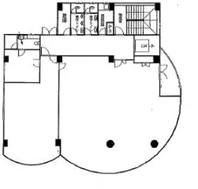 学園自動車興業本社ビルの基準階図面