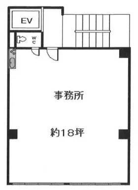 モリヤビルの基準階図面