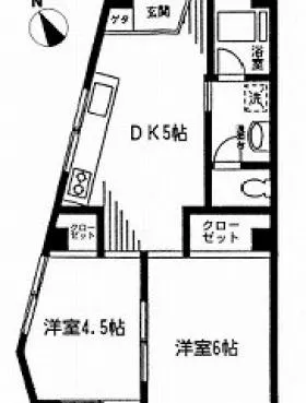 橋谷ビルの基準階図面