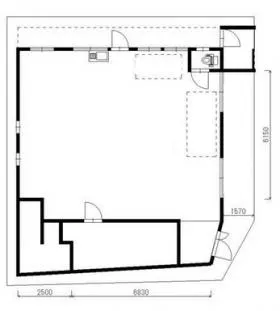 佐藤邸ビルの基準階図面