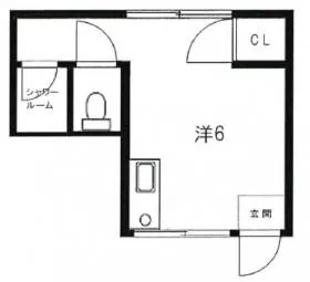人形町コインハウスビルの基準階図面