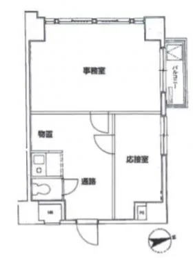エールプラザ戸山台ビルの基準階図面