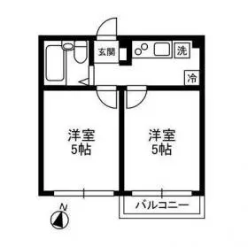 アゼリア赤坂の基準階図面