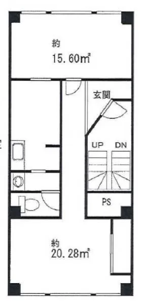 白井ビルの基準階図面
