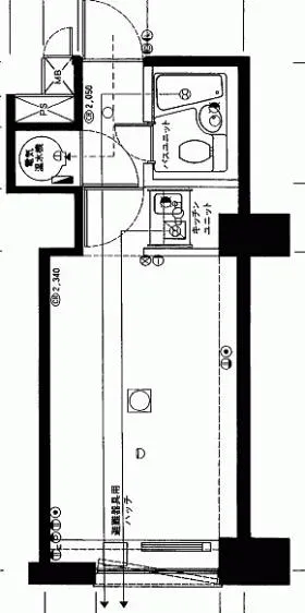 パシフィック乃木坂ビルの基準階図面